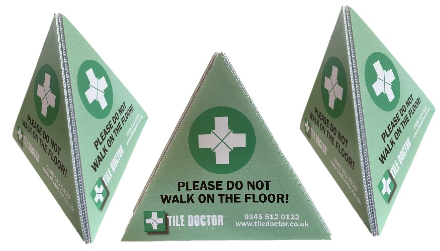 Safety Triangle - Do not walk on the floor